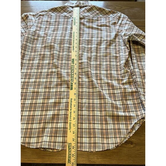 Lariat Western Pearl Snap Plaid Long Sleeve‎ Shirt Size 16 16 1/2 Country VTG - Picture 7 of 11